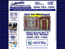 Tablet Screenshot of lakesidelocksmith.com